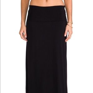 Splendid Fold Over Maxi Skirt-XL